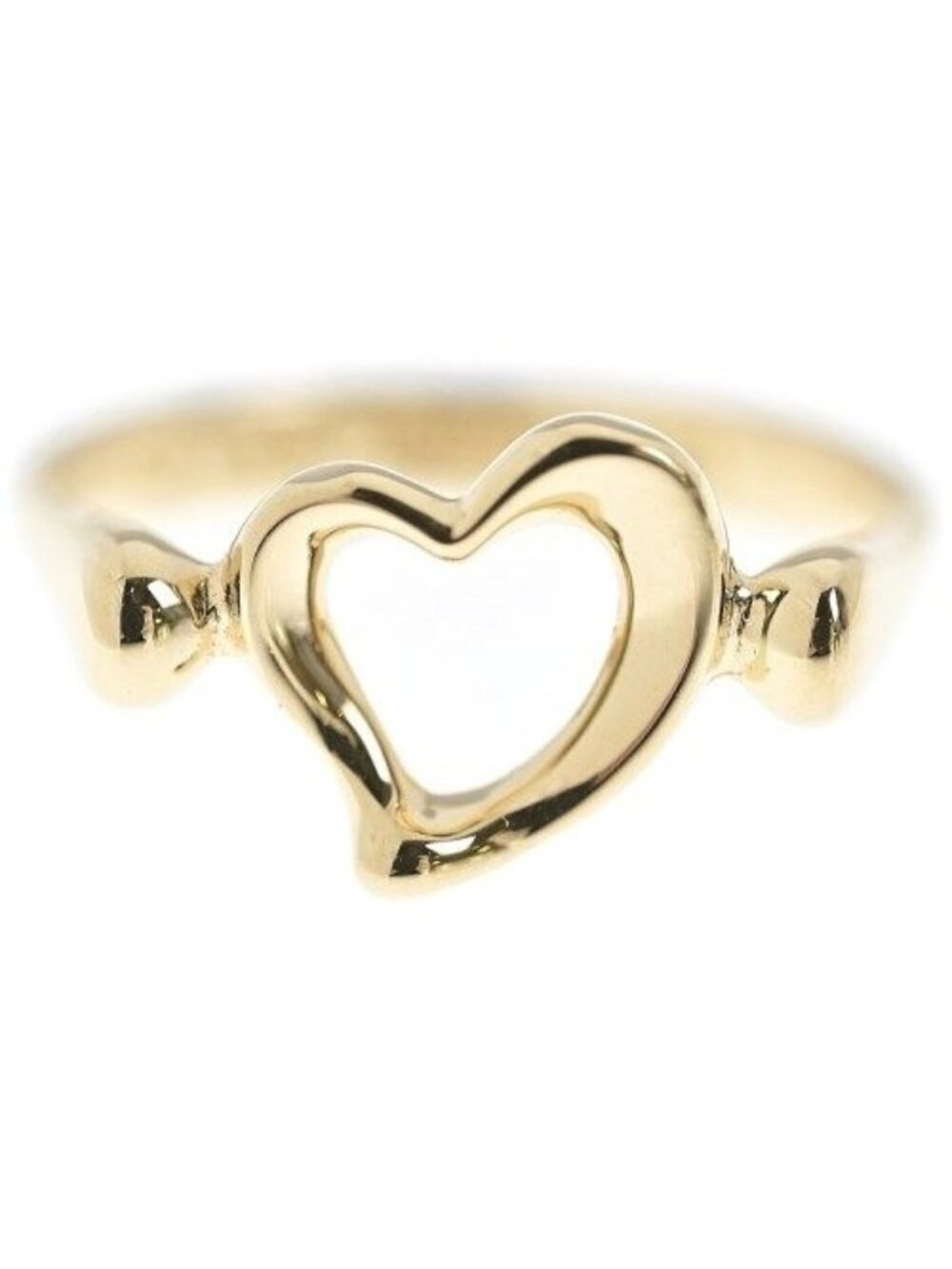 Tiffany & Co Open Heart Ring 18K Yellow Gold New
